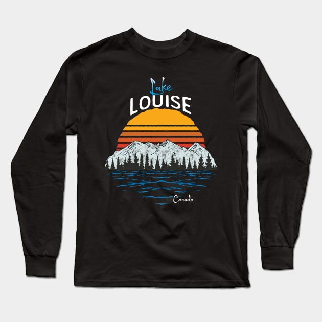 Lake Louise Alberta Canada Souvenir Long Sleeve T-Shirt by USProudness